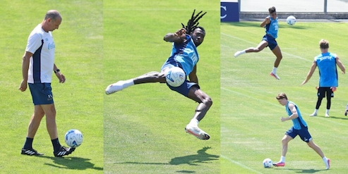 Il Napoli si diverte con le rovesciate di Alisson Santos e Anguissa. E Allegri palleggia...