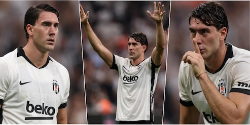 Vlahovic, esordio con il Besiktas e vittoria in Europa League: tutte le foto