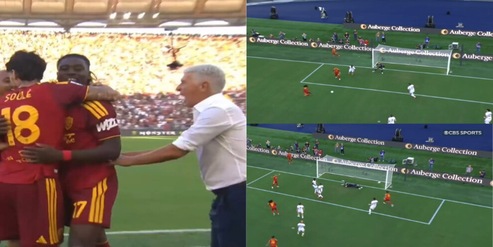 Koné sblocca subito Roma-Inter con una magia: impazzisce l'Olimpico, la sequenza del gol