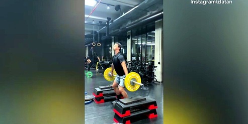 Ibra ancora in palestra: "Forza interiore"