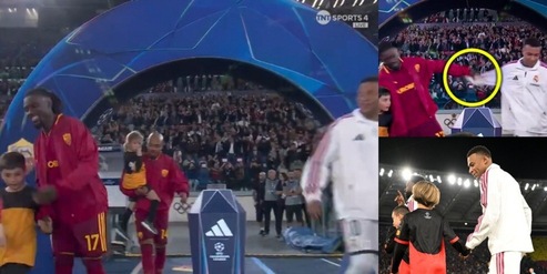 Mbappé e il siparietto con il figlio di Alessio Cerci: c'è un motivo se bighellonava con Koné