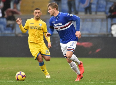 Serie A Sampdoria, solo lavoro in piscina per Andersen