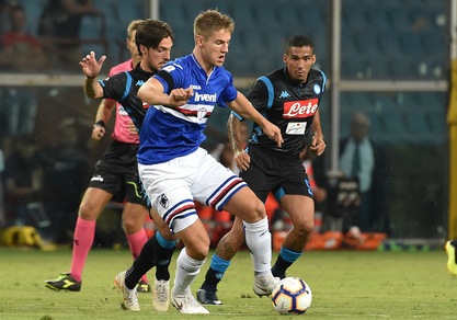 Serie A Sampdoria, Andersen torna a lavorare in gruppo