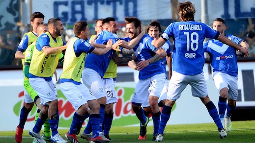 Serie B, Brescia: è festa promozione! Dessena decisivo contro l'Ascoli