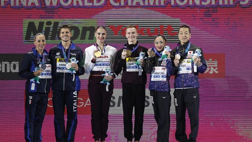 Mondiali, Flamini e Minisini d'argento nel duo misto tecnico