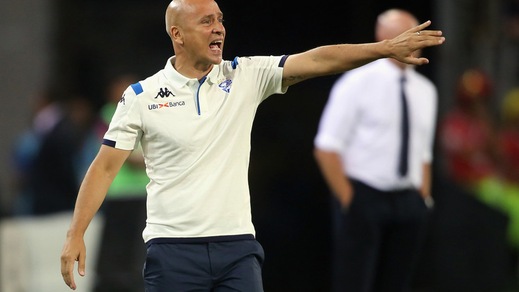 Brescia, Corini: "Non sono d'accordo sul rigore di Cerri, ma è il regolamento"