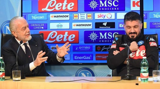 Napoli, De Laurentiis carica Gattuso: anche oggi all'allenamento