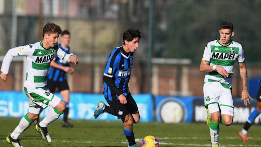 Primavera, si ferma la striscia dell'Inter: 1-1 beffardo col Sassuolo