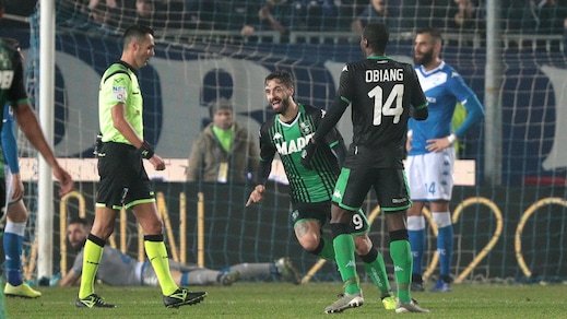 Brescia battuto 2-0 dal Sassuolo: gol di Traoré e Caputo