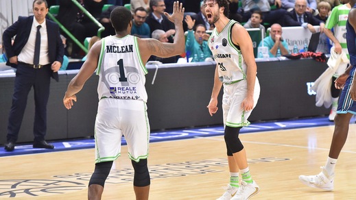 Champions League, Sassari vince 92-89 contro il Turk. Cade Brindisi