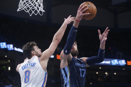 Nba, Gallinari: 20 punti per la rimonta dei Thunder. Melli in panchina