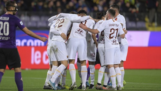 Fiorentina-Roma 1-4, il tabellino