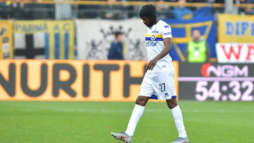 Parma, per Gervinho lesione di primo grado