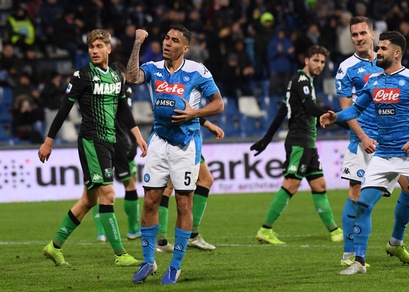 Sassuolo-Napoli 1-2, il tabellino
