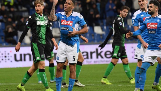 Sassuolo-Napoli 1-2, il tabellino