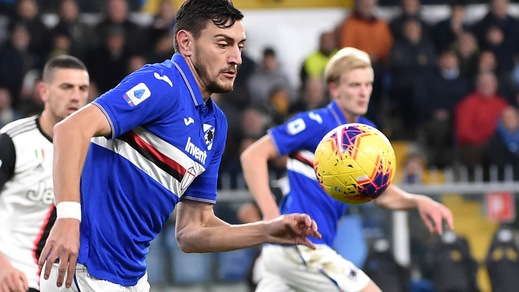 Sampdoria, lesione al crociato anteriore per Ferrari