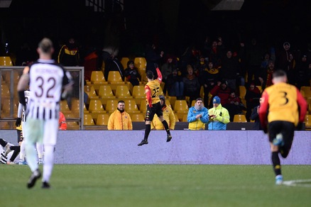 Benevento-Ascoli 4-0, Sau scatenato con una tripletta