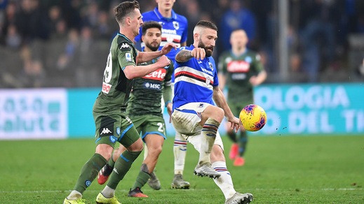 Sampdoria, differenziato in palestra per Tonelli