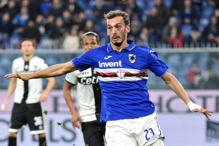 Sampdoria, partitella in famiglia: Gabbiadini a segno