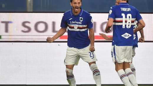Sampdoria, Gabbiadini avanza: ha lavorato in parte in gruppo