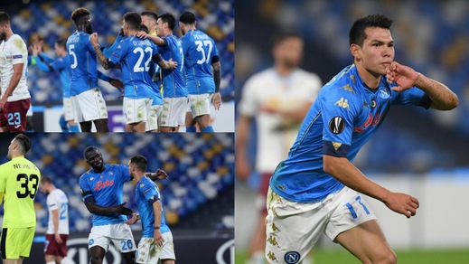 Napoli, vittoria e primato nel girone di Europa League. Gattuso batte il Rijeka