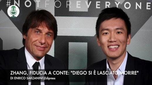 Zhang, fiducia a Conte. “Diego si è lasciato morire”