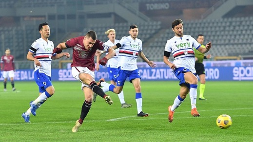 Torino-Sampdoria 2-2, con Belotti e Quagliarella è sempre show