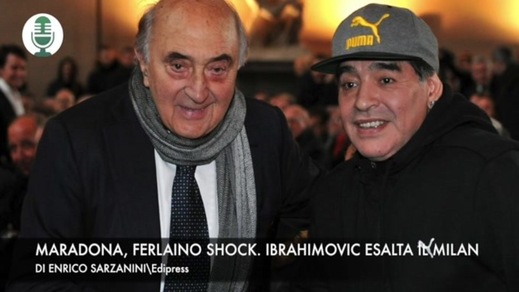 Maradona, Ferlaino shock. Ibrahimovic esalta il Milan
