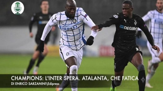 Champions: l'Inter spera. Atalanta, che fatica