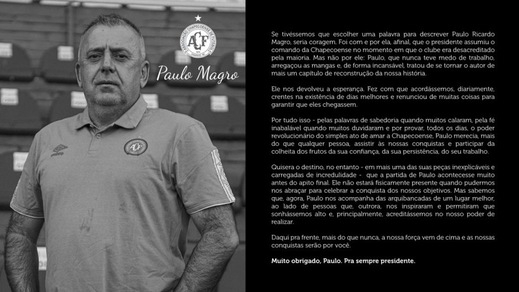 Il presidente della Chapecoense morto per Coronavirus Il presidente della Chapecoense morto per Coronavirus
