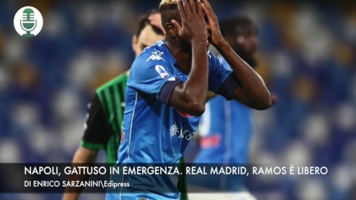 Napoli, Gattuso in emergenza. Madrid, Ramos è libero