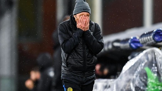 Inter, Conte: "Oggi la dea bendata si è dimenticata di noi"