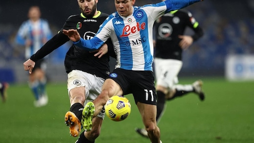 Napoli-Spezia 1-2, il tabellino