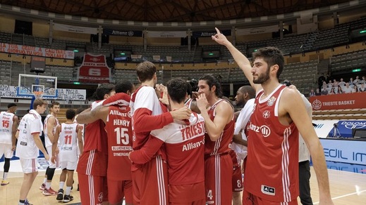 Trieste batte Reggio Emilia nel recupero della settima giornata