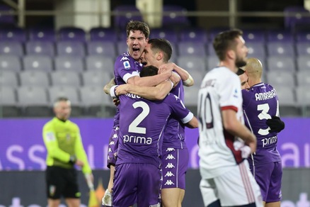 Fiorentina-Cagliari 1-0, Vlahovic segna e inguaia Di Francesco