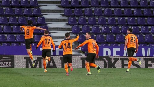 Liga, il Valencia interompe il digiuno: vittoria a Valladolid