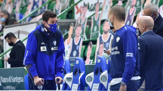 Sassari, per Devecchi crociato rotto e stagione finita: ora si opera