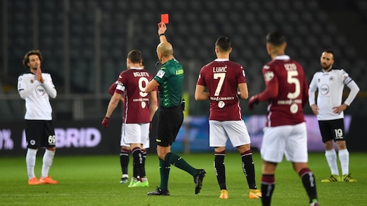 Moviola Serie A: Torino-Spezia, il Var salva Fabbri sul rosso per Vignali