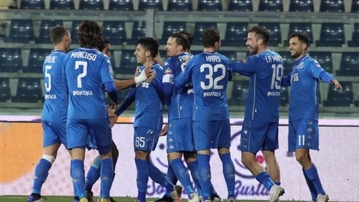 Empoli, che manita alla Salernitana! Primo posto blindato
