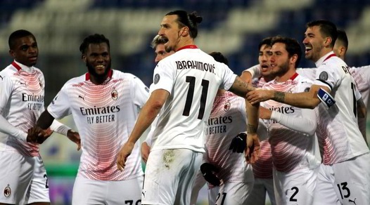 Cagliari-Milan 0-2: Pioli sempre più primo nel segno di Ibra