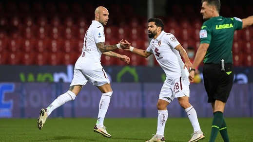 Viola e Lapadula illudono il Benevento, Zaza show salva il Torino