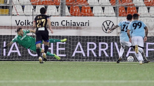 Entella-Pisa 2-1: Koutsoupias firma la rimonta