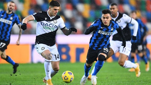 Udinese-Inter 0-0, il tabellino