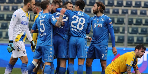 Empoli, tris al Frosinone. Pari fra Pordenone e Lecce