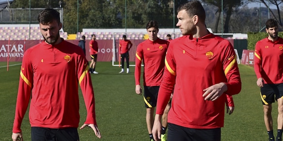 Roma, Cristante titolare col Braga: ecco l'allenamento di rifinitura