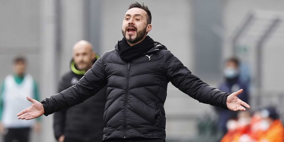 Sassuolo, De Zerbi: "Dà fastidio perdere in questo modo"