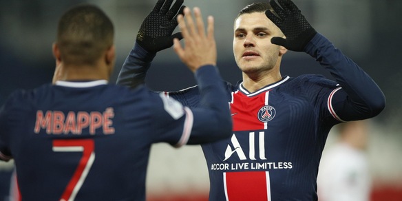 Ligue 1, il Psg batte il Marsiglia. Decidono Icardi e Mbappé