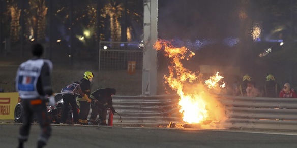 F1, Grosjean: "Ho riguardato l'incidente in Bahrain con i miei figli"