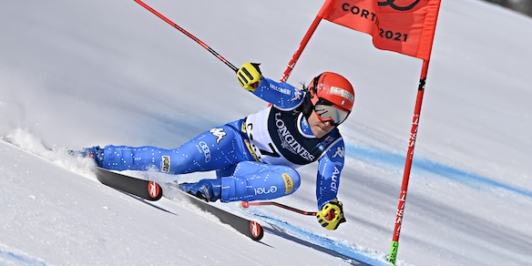 Cortina, Brignone comanda la combinata. Curtoni seconda