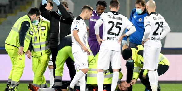 Marchizza ko: esce in barella in Fiorentina-Spezia